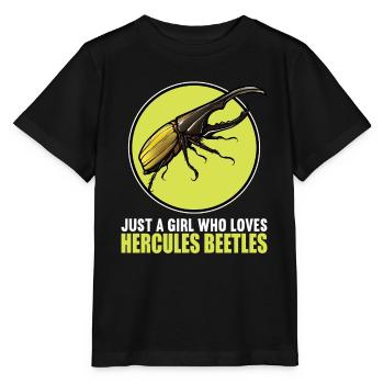 Hercule coléoptère - T-shirt bio MINI CREATOR Stanley/Stella Enfant - noir - Devant - Mikhail (115cm)