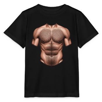 Muscular Men Upper Body - Stanley/Stella MINI CREATOR Kids’ T-Shirt - black - Front - Mikhail (115cm)