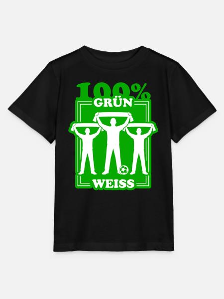 Grün Weiss Fussball - Stanley/Stella Kinder T-Shirt MINI CREATOR  - Schwarz