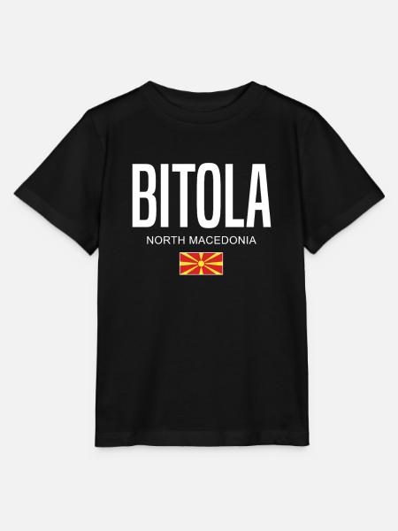 Bitola Nordmazedonien - Stanley/Stella Kinder T-Shirt MINI CREATOR - Schwarz