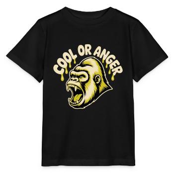 GORILLA'S HEAD - Stanley/Stella MINI CREATOR Kids’ T-Shirt - black - Front - Mikhail (115cm)