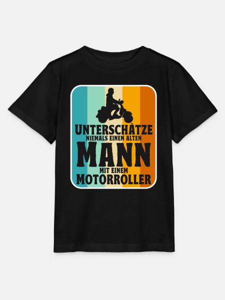 Rollerfahrer Geschenke Motorroller Scooter - Stanley/Stella Kinder T-Shirt MINI CREATOR  - Schwarz
