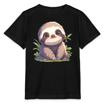 Sloths Sloth - Stanley/Stella MINI CREATOR Kids’ T-Shirt - black - Front - Mikhail (115cm)