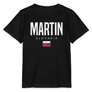 Martin Slowakei - Stanley/Stella Kinder T-Shirt MINI CREATOR  - Schwarz - Vorne - Mikhail (115cm)