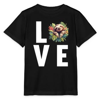 Sloths Sloth - Stanley/Stella MINI CREATOR Kids’ T-Shirt - black - Front - Mikhail (115cm)