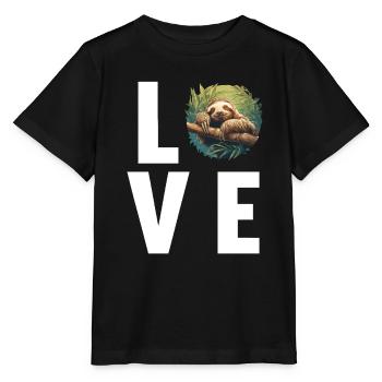 Sloths Sloth - Stanley/Stella MINI CREATOR Kids’ T-Shirt - black - Front - Mikhail (115cm)
