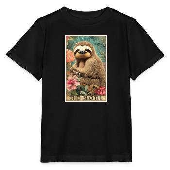 Sloths Sloth - Stanley/Stella MINI CREATOR Kids’ T-Shirt - black - Front - Mikhail (115cm)