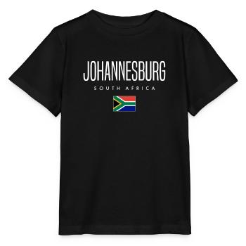 Johannesburg Südafrika - Stanley/Stella Kinder T-Shirt MINI CREATOR  - Schwarz - Vorne - Mikhail (115cm)