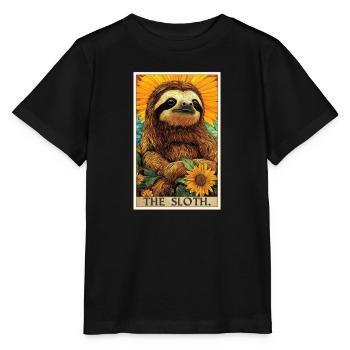 Sloths Sloth - Stanley/Stella MINI CREATOR Kids’ T-Shirt - black - Front - Mikhail (115cm)