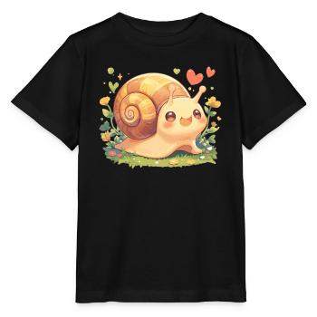 Escargots Escargot - T-shirt bio MINI CREATOR Stanley/Stella Enfant - noir - Devant - Mikhail (115cm)
