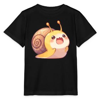 Escargots Escargot - T-shirt bio MINI CREATOR Stanley/Stella Enfant - noir - Devant - Mikhail (115cm)