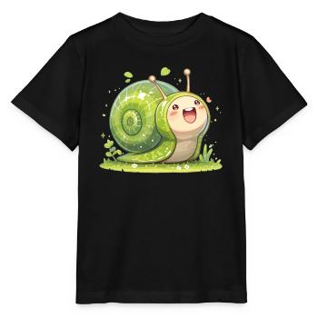 Escargots Escargot - T-shirt bio MINI CREATOR Stanley/Stella Enfant - noir - Devant - Mikhail (115cm)