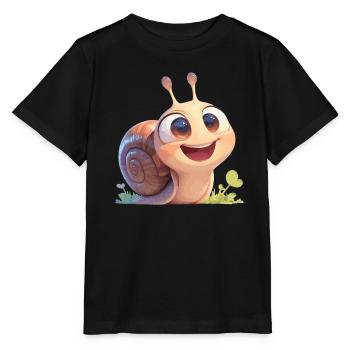 Escargots Escargot - T-shirt bio MINI CREATOR Stanley/Stella Enfant - noir - Devant - Mikhail (115cm)