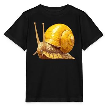 Escargots Escargot - T-shirt bio MINI CREATOR Stanley/Stella Enfant - noir - Devant - Mikhail (115cm)