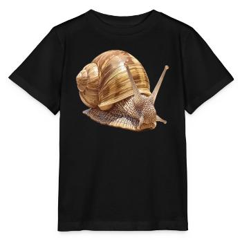 Escargots Escargot - T-shirt bio MINI CREATOR Stanley/Stella Enfant - noir - Devant - Mikhail (115cm)