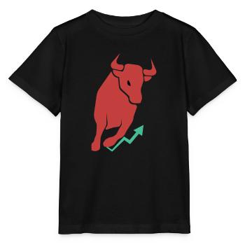 Bull Market Stock Trading Investor Design Bull - Stanley/Stella MINI CREATOR Kids’ T-Shirt - black - Front - Mikhail (115cm)