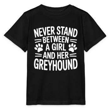 Greyhound Saying, Greyhound Joke, Greyhound Gift - Stanley/Stella MINI CREATOR Kids’ T-Shirt - black - Front - Mikhail (115cm)
