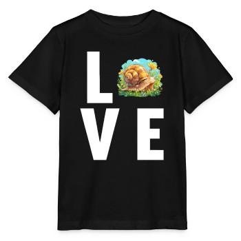 Escargots Escargot - T-shirt bio MINI CREATOR Stanley/Stella Enfant - noir - Devant - Mikhail (115cm)