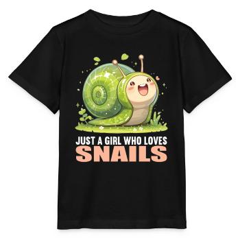 Escargots Escargot - T-shirt bio MINI CREATOR Stanley/Stella Enfant - noir - Devant - Mikhail (115cm)