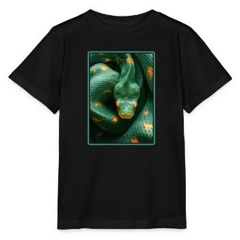 Serpents Serpent - T-shirt bio MINI CREATOR Stanley/Stella Enfant - noir - Devant - Mikhail (115cm)