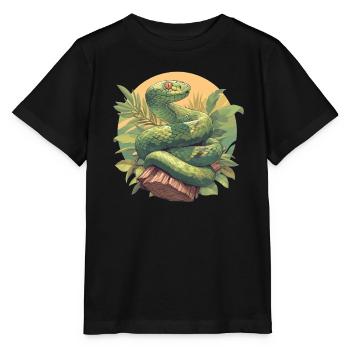 Serpents Serpent - T-shirt bio MINI CREATOR Stanley/Stella Enfant - noir - Devant - Mikhail (115cm)