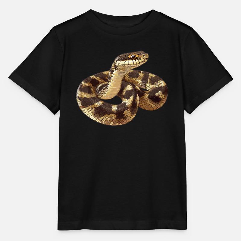 Schlangen Schlange - Stanley/Stella Kinder T-Shirt MINI CREATOR  - Schwarz