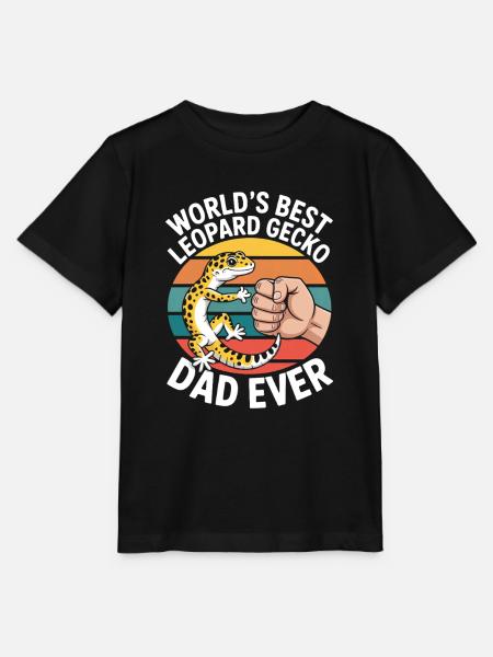 Leopardgecko Leopard Gecko Reptilien Terraristik - Stanley/Stella Kinder T-Shirt MINI CREATOR  - Schwarz