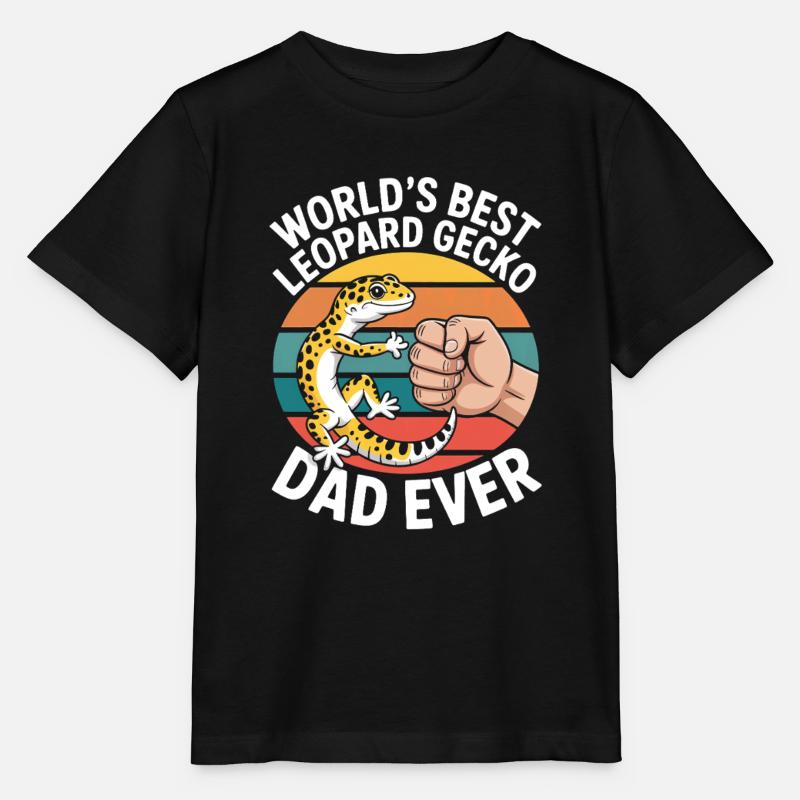 Leopardgecko Leopard Gecko Reptilien Terraristik - Stanley/Stella Kinder T-Shirt MINI CREATOR  - Schwarz