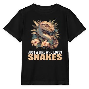 Serpents Serpent - T-shirt bio MINI CREATOR Stanley/Stella Enfant - noir - Devant - Mikhail (115cm)
