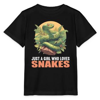 Serpents Serpent - T-shirt bio MINI CREATOR Stanley/Stella Enfant - noir - Devant - Mikhail (115cm)
