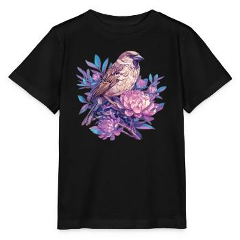 Spatzen Spatz - Stanley/Stella Kinder T-Shirt MINI CREATOR  - Schwarz - Vorne - Mikhail (115cm)