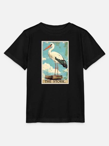Störche Storch - Stanley/Stella Kinder T-Shirt MINI CREATOR  - Schwarz