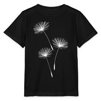 Pissenlit pissenlit fleurs - T-shirt bio MINI CREATOR Stanley/Stella Enfant - noir - Devant - Mikhail (115cm)