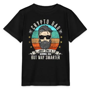 Crypto Dad wie ein normaler Dad - Stanley/Stella Kinder T-Shirt MINI CREATOR  - Schwarz - Vorne - Mikhail (115cm)