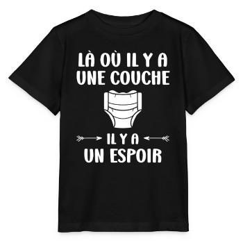 Couches - T-shirt bio MINI CREATOR Stanley/Stella Enfant - noir - Devant - Mikhail (115cm)