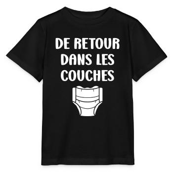 Couches - T-shirt bio MINI CREATOR Stanley/Stella Enfant - noir - Devant - Mikhail (115cm)