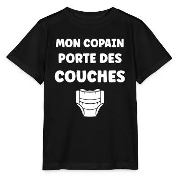 Couches - T-shirt bio MINI CREATOR Stanley/Stella Enfant - noir - Devant - Mikhail (115cm)
