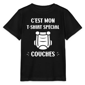 Couches - T-shirt bio MINI CREATOR Stanley/Stella Enfant - noir - Devant - Mikhail (115cm)