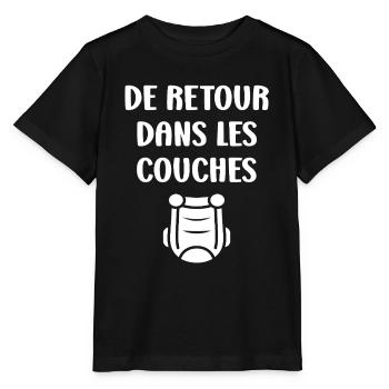 Couches - T-shirt bio MINI CREATOR Stanley/Stella Enfant - noir - Devant - Mikhail (115cm)