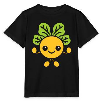pois chiche - T-shirt bio MINI CREATOR Stanley/Stella Enfant - noir - Devant - Mikhail (115cm)
