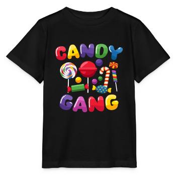 Candy Gang Candy Candies - Stanley/Stella MINI CREATOR Kids’ T-Shirt - black - Front - Mikhail (115cm)
