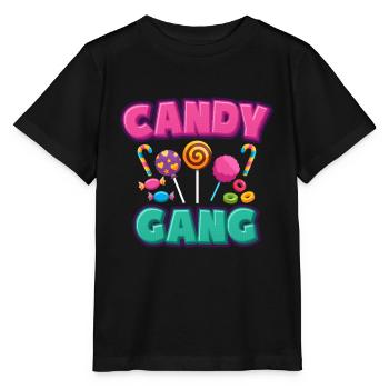 Candy Gang Candy Candies - Stanley/Stella MINI CREATOR Kids’ T-Shirt - black - Front - Mikhail (115cm)