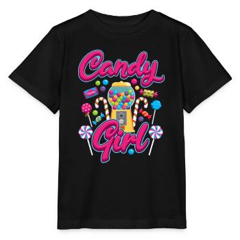 Candy Girl Candy Candies - Stanley/Stella MINI CREATOR Kids’ T-Shirt - black - Front - Mikhail (115cm)