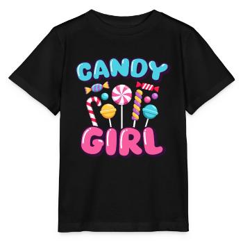 Candy Girl Candy Candies - Stanley/Stella MINI CREATOR Kids’ T-Shirt - black - Front - Mikhail (115cm)