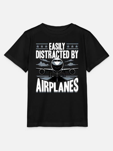 Airplane Kids Travel Pilot Toddler - Stanley/Stella Kinder T-Shirt MINI CREATOR - Schwarz