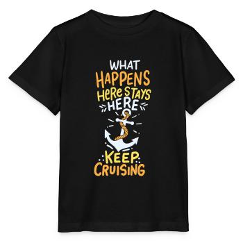 Keep your course! - Stanley/Stella MINI CREATOR Kids’ T-Shirt - black - Front - Mikhail (115cm)
