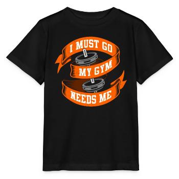 Fitnessstudio - Stanley/Stella Kinder T-Shirt MINI CREATOR  - Schwarz - Vorne - Mikhail (115cm)