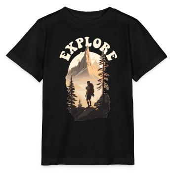 Explorez Trekking Adventure - T-shirt bio MINI CREATOR Stanley/Stella Enfant - noir - Devant - Mikhail (115cm)