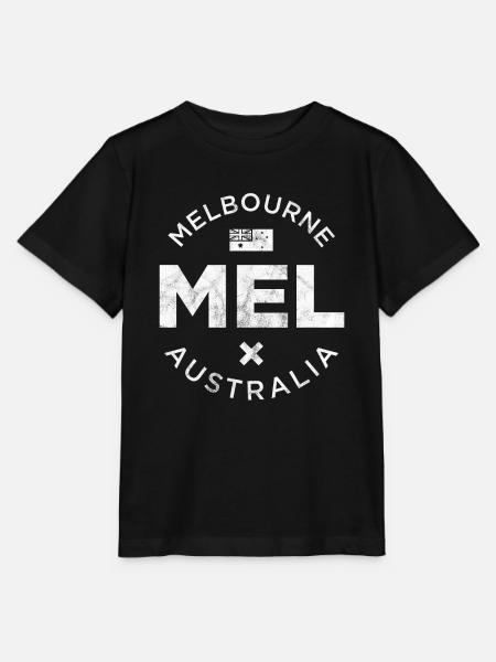 MEL, Melbourne Australien - Stanley/Stella Kinder T-Shirt MINI CREATOR - Schwarz