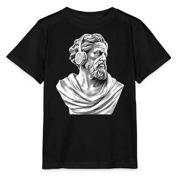 Göttlicher Klang: Zeus rockt das Open-Air-Festival - Stanley/Stella Kinder T-Shirt MINI CREATOR  - Schwarz - Vorne - Mikhail (115cm)